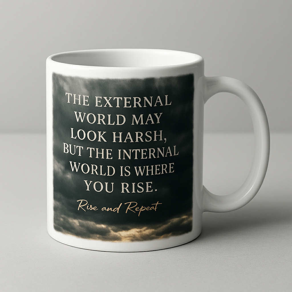 "Internal World" Rise & Repeat Motivational Mug